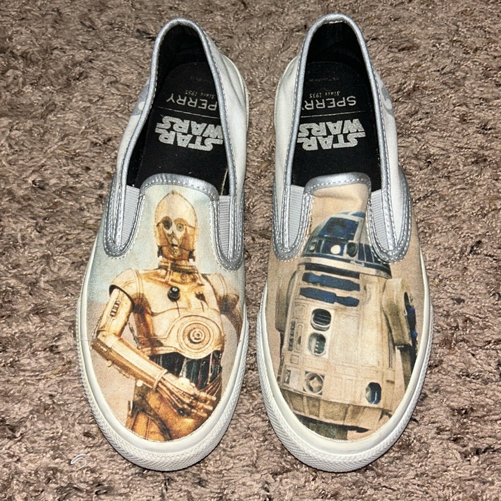 SPERRY STAR WARS CLOUDS DROIDS SLIP ON LIMITED EDITION SHOES  6.5W 4.5M